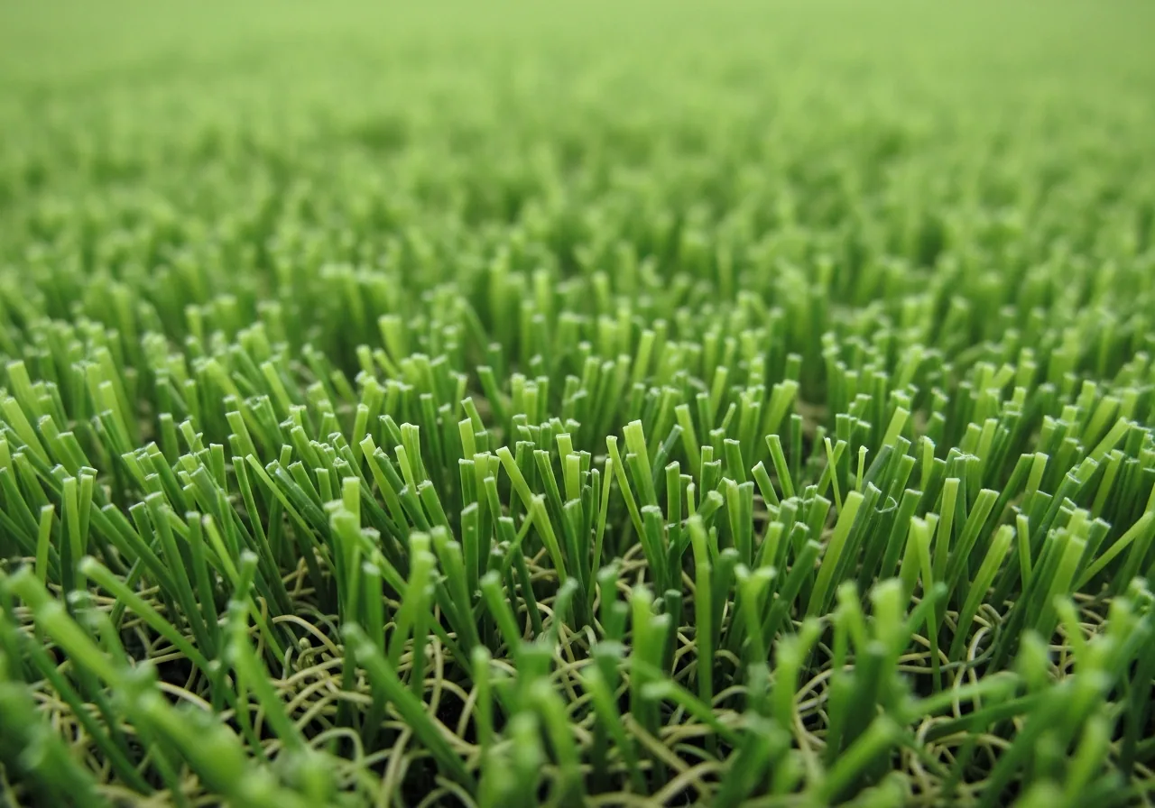 Artificial turf closeup
